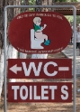 Toilet sign, Ephesus Turkey